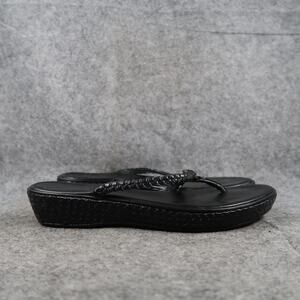 Cole Haan Shoes Womens 8 Sandals Fashion Leather Braided Strap Slip On Flip Flop